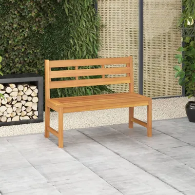 Zdjęcie produktu dla Ławka Ogrodowa, 114 Cm, Lite Drewno Tekowe Lumarko!
