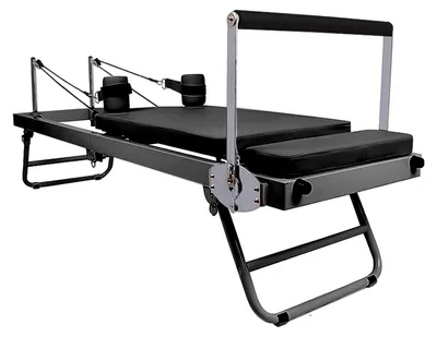 Immagine prodotto di Reformer Pilates per la casa - Letto Reformer - Pieghevole - Regolabile - Compatto - Allenamento del core - Vita e addominali - Rilassamento muscolare