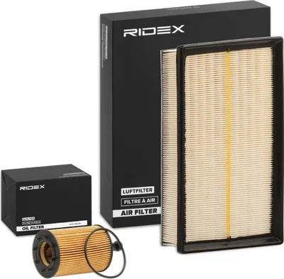 Produktbild von RIDEX Filterset Inspektionspaket Filtersatz für VW Transporter V Bus (7HB, 7HJ, 7EB, 7EJ, 7EF, 7EG, 7HF, 7EC) Multivan V Transporter V Kastenwagen