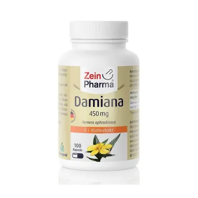 Produktbild von Zein Pharma Damiana, 450 mg, 100 Kapseln 13746