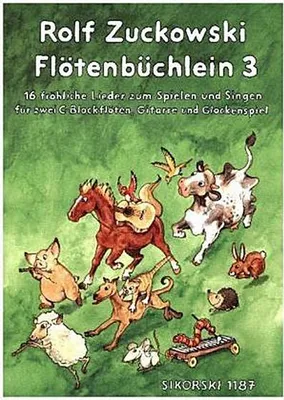 Obrázok produktu pre Zuckowski Flötenbüchlein Band 3 – Eine Sammlung beliebter Lieder und Noten für Flöte