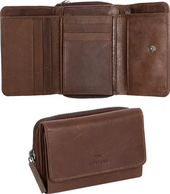 Produktbild von Mustang Como Wallet Top Eröffnung Universal Premium Leder Brieftaschenkarten braune Leder 06.103501