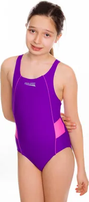 Produktbild von AQUA-SPEED Mädchen Badeanzug - Verschiedene Farben - Perfekt Für Sport - Aus Hochwertigem Material - PERFECT FIT, #AsRUBY, Violett/Pink, 140