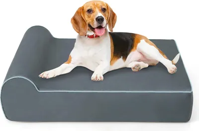 Produktbild von GOPLUS orthopädisches Hundebett, Hundesofa mit seitlichem Rand, weichem Memory-Schaum, waschbares Haustiersofa für kleine und mittelgroße Haustiere