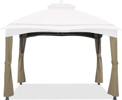 Obrázok produktu pre Náhradné rohy záclon pre altánok 10x12 v khaki farbe