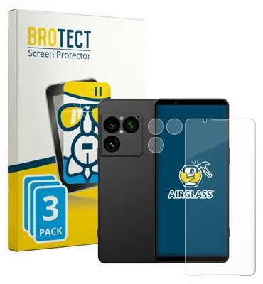 Produktbild von 3x BROTECT Schutzglas für Sony Xperia 1 VIII (Display+Kamera) Schutzfolie Panzer Folie Glas Display Schutz klar