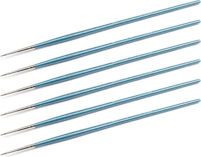 Produktbild von ITALERI IT51281 Synthetik-Rundpinsel mit brauner Spitze, 10/0