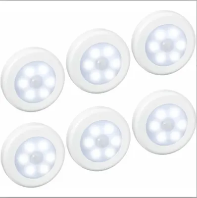 Produktbild von Bewegungsmelder LED Leuchte 6 Stück, Automatisch Ein/Aus Mit PIR Sensor, Für Schränke Treppenhaus Kleiderschrank