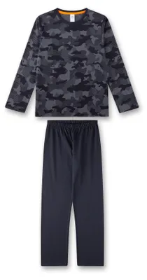 Productafbeelding van Sanetta pyjama voor jongens, lange model, donkerblauw, camouflageprint, maat 164