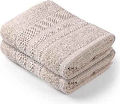 Produktbild von Mijolnir, Piramit - Cappuccino, Cappuccino, Handtuch-Set (2-teilig), 100% BAUMWOLLE, 50 x 90 cm