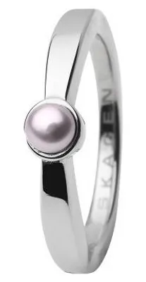 Produktbild von Skagen Damen Ring Treasure Silber/Rosa JRSP032, Ringgröße:49 (15.7) SS5 M4