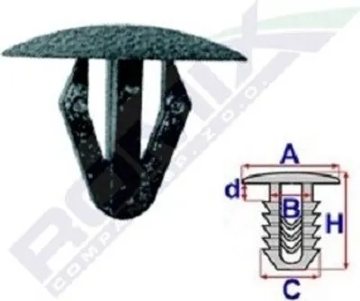 Immagine prodotto di 10x ROMIX B22099 Clip decorativa / di protezione