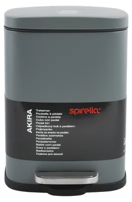Immagine prodotto di Contenitore per cosmetici Spirella, 12 litri, in acciaio inossidabile, modello "Akira", per il bagno