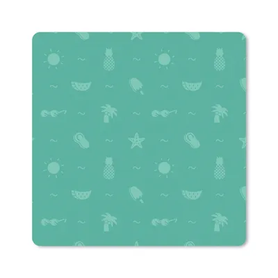 Produktbild von MuchoWow® Mauspad Mousepad Sommer - Muster - Grün 30x30 cm - Mousepads - Maus Mat - Pad - Mausunterlage - Gaming