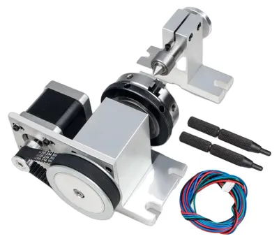Obrázek produktu pro CNC soustružnická osa, 4-čelisťové upínací pouzdro, koník pro gravírovací stroje, K12-65 mm, 4 čelisti