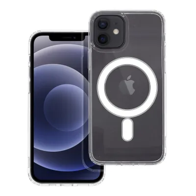 Obrázok produktu pre Puzdro vhodné pre iPhone 12 Clear Mag Cover (STR) kompatibilné s MagSafe transparentné