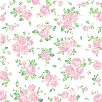 Produktbild von 20 Servietten Little Roses rose - Rosenblüten klein rosa 33x33cm