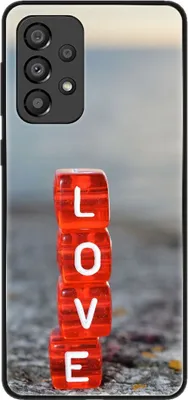 Produktbild von König Design Hülle kompatibel mit Samsung Galaxy A33 5G Kunststoff Soft Handyhülle - Handy Case Love