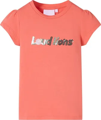 Produktbild von Kinder-T-Shirt mit Flügelärmeln Korallenrosa 116