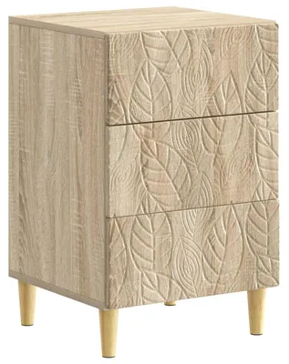 Zdjęcie produktu dla Stolik nocny dąb Sonoma 43 x 39,5 x 66,5 cm Drewno inżynieryjne