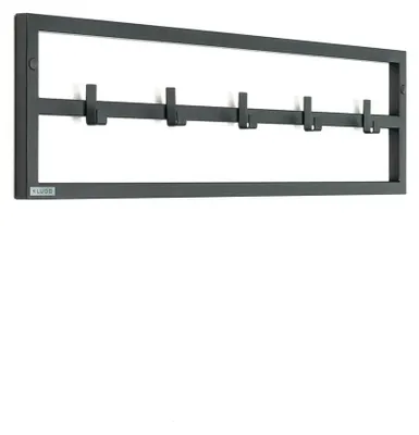 Produktbild von Metall-Wandgarderobe „Sten“, 80 cm, für Jacken und Mäntel, im Loft-Stil