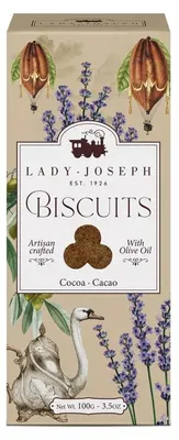 Productafbeelding van Lady Joseph Cacao Biscuit - Chocoladekoekje met olijfolie