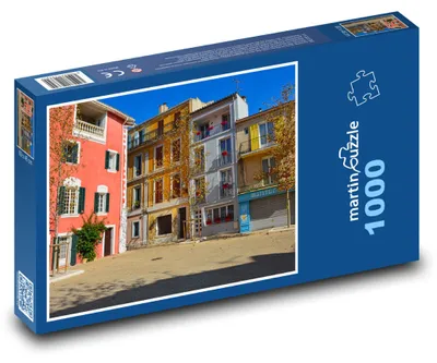 Obrázek produktu pro Puzzle 1000 Barevné domy na náměstí - martinpuzzle