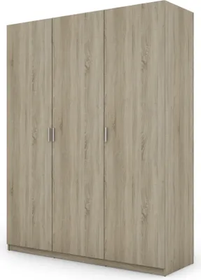 Zdjęcie produktu dla Meblast | Szafa 180x230 cm - Dąb Sonoma jasny - Szafa z półkami, szufladami i drążkiem na ubrania | Naturalnie ciepły wygląd