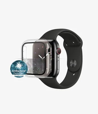 Zdjęcie produktu dla PanzerGlass ® Full body Case Transparent Apple Watch SE 3 | SE | 6 | 5 | 4 | 44mm, Apple, Apple - Watch Series 4 44mm, Apple - Watch Series 5 44mm, Apple - Watch Series 6 44mm, Apple -..., Aplikacja na sucho, Odporny na zadrapania, Odporny na wstrząsy, Przeciwbakteryjny, Przezroczysty, 1 szt.