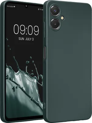 Produktbild von kwmobile Handyhülle für Samsung Galaxy A06 Hülle - weiche Silikon Case metallisch schimmernd - Schutzhülle Cover - Metallic Petrol