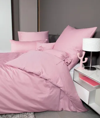 Produktbild von Janine Mako-Satin Kissenhülle Kiss.  40x80 1 teilig  Colors 31001-21-602 kreiderosé