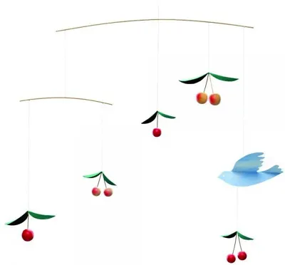 Produktbild von Flensted Mobiles Cherry Birds Multicolor (45x42cm)