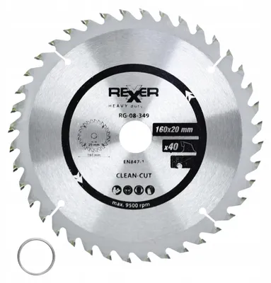 Produktbild von REXXER Kreissägeblatt für Holz 160mm 40 Zähne HM
