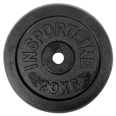 Zdjęcie produktu dla Obciążniki żeliwne Insportline Castblack 20 kg, 30 mm