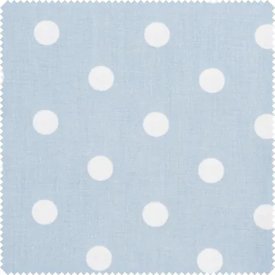 Produktbild von Baumwoll-Stoff "Punkte", 145 cm breit, Meterware Blau/Grau