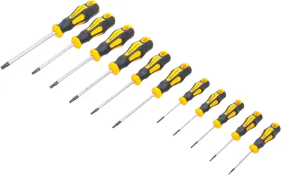 Immagine prodotto di Set di cacciaviti | Profilo a T (per Torx) T6 - T40 | 11 pz.