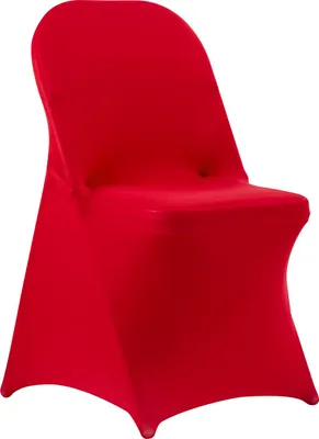 Produktbild von SucceBuy Stuhlhussen Stretch 50er-Set – Waschbare und abnehmbare Stuhlbezüge aus Polyester-Elasthan für Hochzeiten, Bankette und Esszimmer, geeignet für Klappstühle (45 x 46 x 77 cm) in Rot