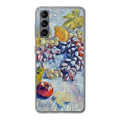 Produktbild von MuchoWow® Handyhülle Schutzhülle Hülle für Samsung Galaxy S21 Weintrauben, Zitronen, Birnen und Äpfel - Vincent van Gogh Silikon Softcase Handy Hülle - Softcase