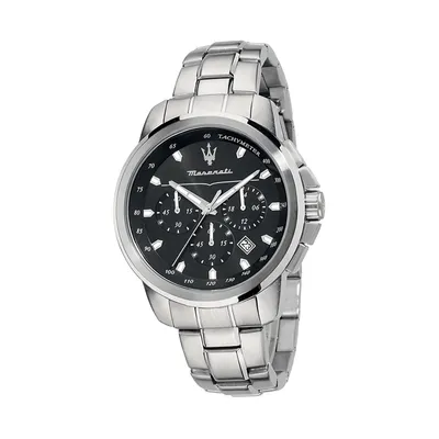 Produktbild von Maserati Edelstahl Armband-Uhr Chronograph SUCCESSO Herren silber D2UMAR8873621001