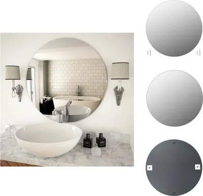 Immagine prodotto di vidaXL Specchio da parete 70 cm vetro rotondo - Specchio