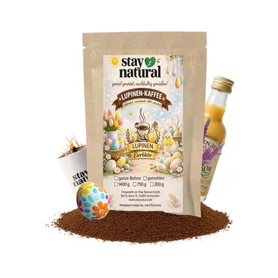 Produktbild von Stay Natural Lupinen Kaffee gemahlen 750 g, Eierlikör
