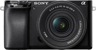 Produktbild von Sony α 6100, 24,2 MP, 6000 x 40000 Pixel, CMOS, 4K Ultra HD, Touchscreen, Schwarz