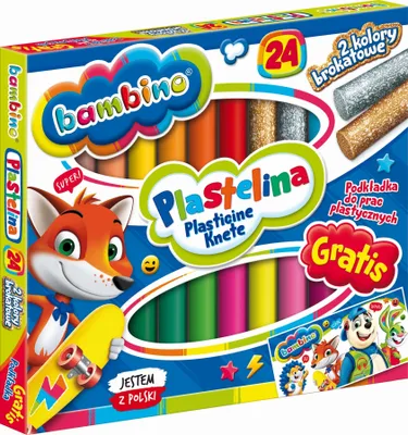 Productafbeelding van Bambino Klei Set - 24 kleuren, geschikt voor kinderen, veilig