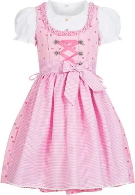 Produktbild von Kinderdirndl 3-teilig Linda in Rosa von Nübler Größe 104