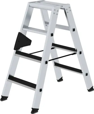 Produktbild von Stufen-Stehleiter beidseitig begehbar mit clip-step 2x4 Stufen