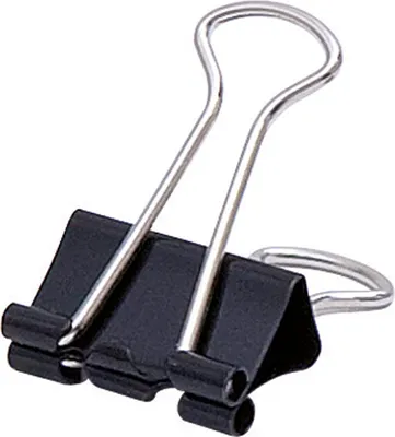 Produktbild von Soennecken Foldback-Klammern 19/7mm 12 St./Pack., Kunststoff, Schwarz, 7 mm, 19 mm, 12 Stück(e)