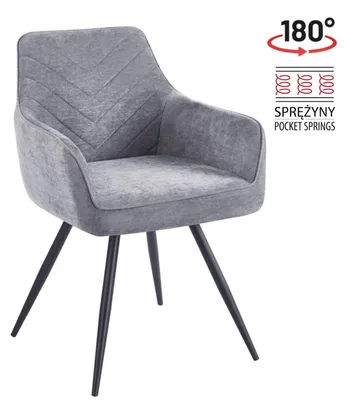 Produktbild von Furnitex Polsterdrehstuhl K43-FX Grey Wind 89