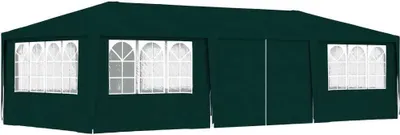 Produktbild von Profi-Partyzelt mit Seitenwänden 4×9 m Grün 90 g/m²