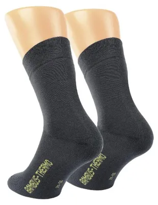 Produktbild von 2 Paar warme Winter THERMO Bambus Viskose Socken Uni anthrazit 43/46