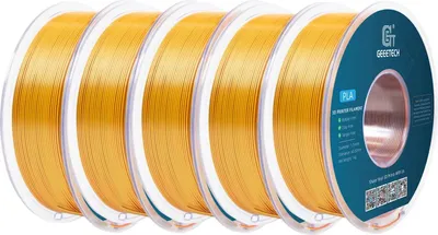 Produktbild von 3D-Drucker-Filament, robust und umweltfreundlich, kompatibel mit FDM-Druckern, Goldkupfer